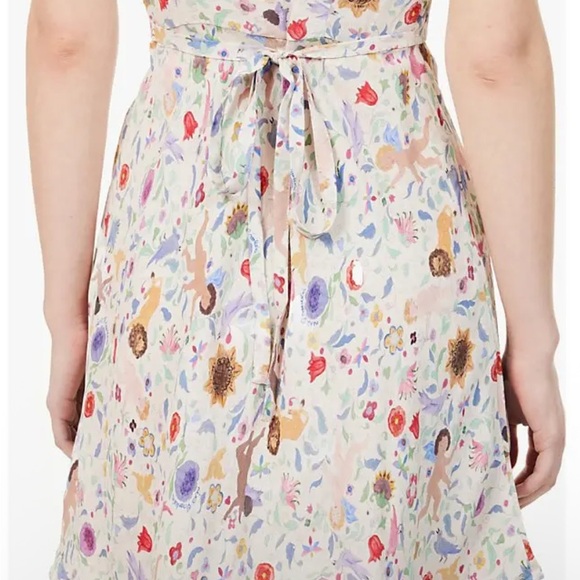 Ciao Lucia Pink and Orange Ruffled Tiered Sundress - Picture 5 of 9